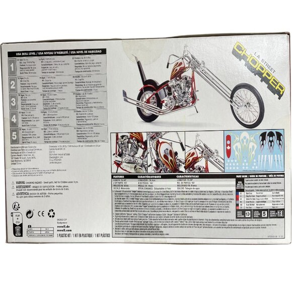 L.A. Street Chopper Motorcycle Revell 1/8 Model Kit NEW - Picture 4 of 8